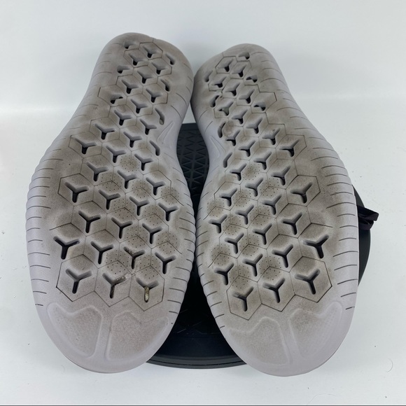 Nike Free RN Flyknit 2018 Black/Burgundy Running Shoes 942838-603 Men’s Size 13 - Picture 11 of 12